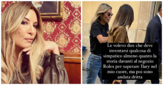 Copertina di Selvaggia Lucarelli incontra Noemi Bocchi in centro a Roma e pubblica tutto sui social: ecco cos’è accaduto