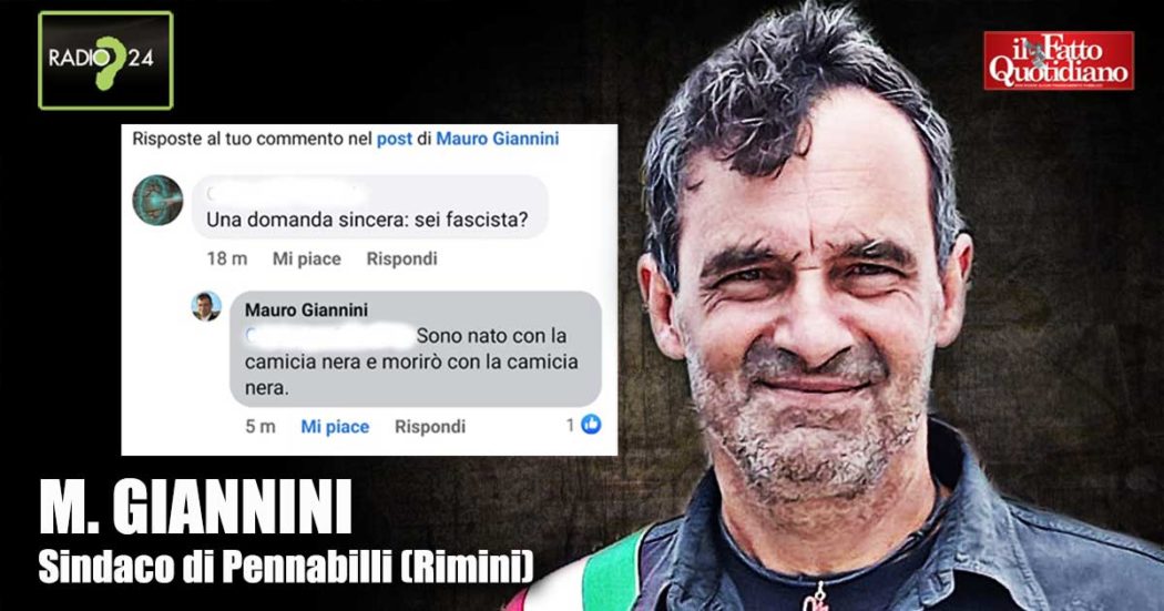 La Zanzara, il sindaco ex leghista che inneggia alla camicia nera: “Non mi dimetto, il mio è spirito dannunziano”. Scontro con Parenzo e Cruciani