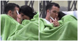 Copertina di Gf Vip, Edoardo Donnamaria e Antonella Fiordelisi hanno avuto un rapporto intimo? Lo ‘strano’ movimento di lui, che poi si lecca il dito. “Lo schifo, vomito”: il web reagisce così