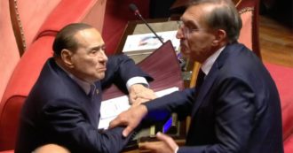 Copertina di Senato, la lite tra Berlusconi e La Russa prima del voto. Il confronto in Aula si chiude con un “Vaffa” dell’ex premier