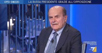 Copertina di Bersani a La7: “Voti dell’opposizione per La Russa? C’è gente disposta a pagare per potersi vendere. Berlusconi ha fatto un nome, Renzi”