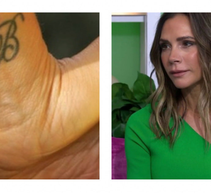 Victoria e David Beckham, lei ha cancellato il tatuaggio con le iniziali di lui: ecco perché