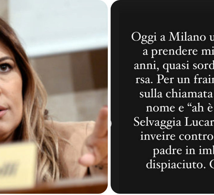 Selvaggia Lucarelli: “Mio padre insultato dal tassista fuori dalla Rsa solo perché è mio padre. Che schifo”