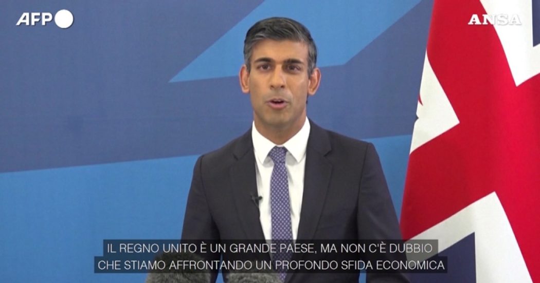 Regno Unito, il primo intervento pubblico del neo-premier Sunak: “Affrontiamo una profonda sfida economica, servono stabilità e unità”
