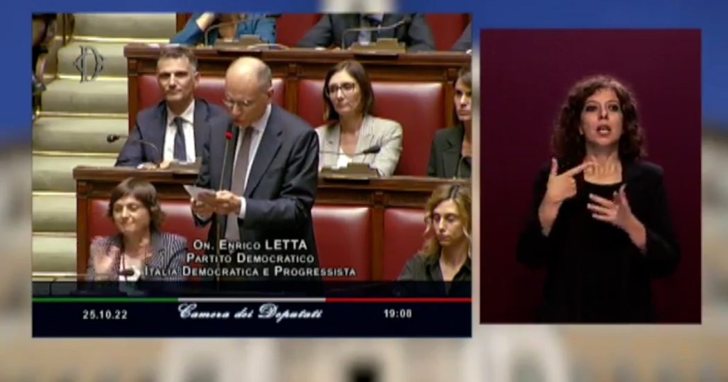 Letta a Meloni: “Non abbiamo capito cosa farete nei prossimi mesi. Salvini a Porta a porta è stato più preciso di lei, e questo mi preoccupa…”