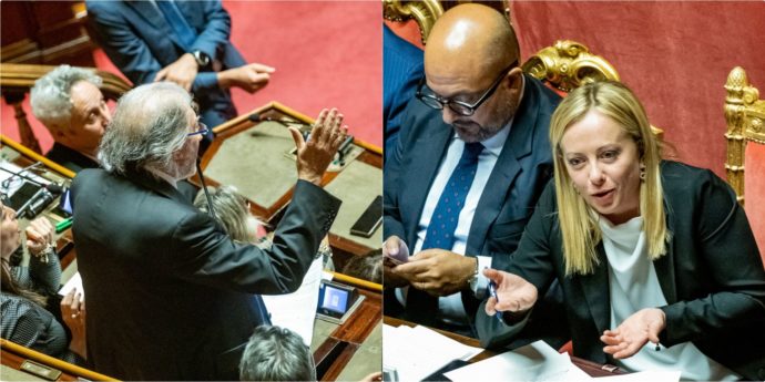 Scarpinato: “Il governo si regge sui voti di un partito il cui leader ha mantenuto rapporti coi mafiosi”. Meloni: “Suo approccio è ideologico”