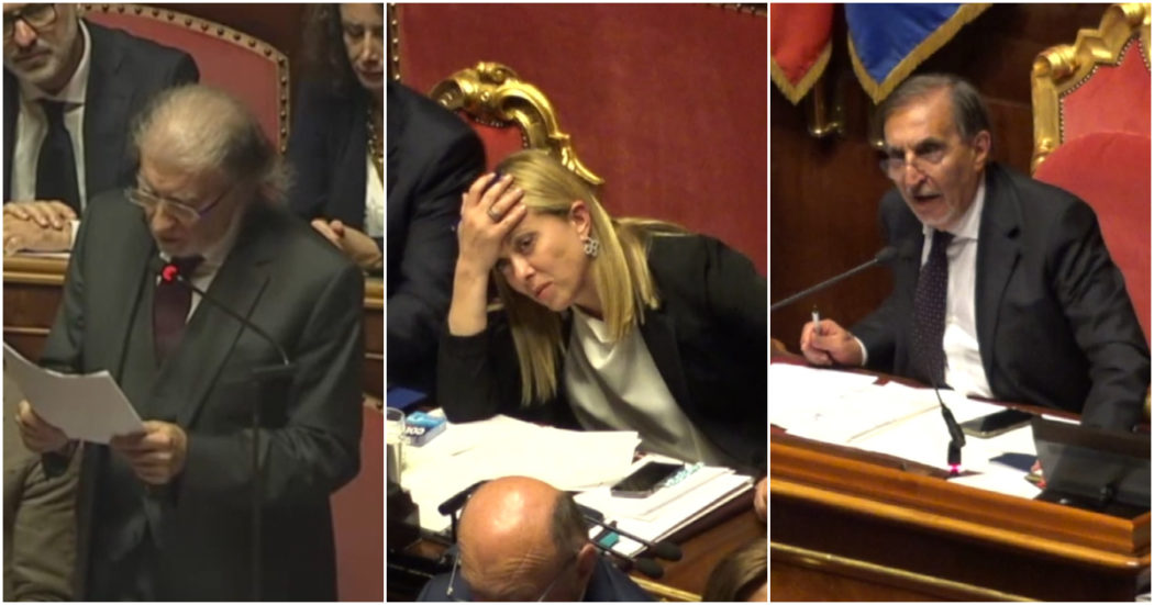 Scarpinato parla dei rapporti di FI con Cosa nostra ma il microfono viene spento: La Russa lo silenzia mentre sta dicendo ‘Marcello Dell’Utri’