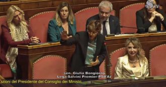 Copertina di Senato, Giulia Bongiorno interviene dopo Scarpinato: “Per 5 anni ho parlato sempre dopo di lei, mai avrei immaginato di farlo ancora…”