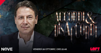 Copertina di Giuseppe Conte ospite di Luca Sommi ad Accordi&Disaccordi venerdì 28 ottobre alle 22.45 su Nove. Con Travaglio e Scanzi