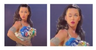 Copertina di Katy Perry resta con un occhio “bloccato” durante un concerto a Las Vegas, i fan sotto choc