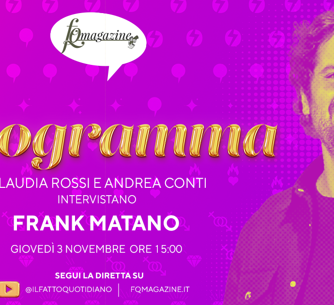Frank Matano: “Con i nonni guardavo gli show comici”, in diretta con Claudia Rossi e Andrea Conti