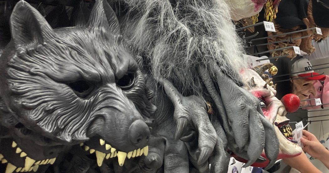 Si traveste da lupo mannaro (un po’ in anticipo su Halloween) e terrorizza tutti con un’ascia giocattolo: denunciato per procurato allarme