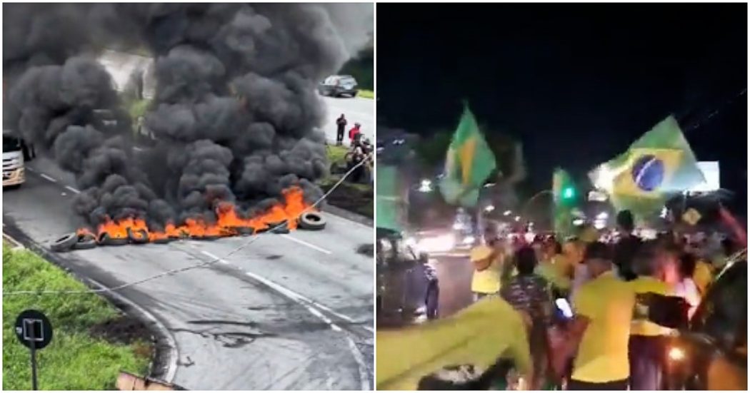 Elezioni in Brasile, blocchi stradali e proteste in tutto il Paese: camionisti e sostenitori di Bolsonaro contestano la vittoria di Lula