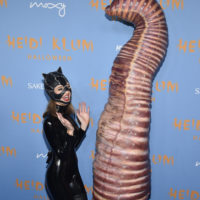 Heidi Klum, right, poses with daughter Leni Klum at her 21st annual Halloween party at Sake No Hana at Moxy Lower East Side on Monday, Oct. 31, 2022, in New York. (Photo by Evan Agostini/Invision/AP)