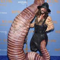 Heidi Klum, left, and husband Tom Kaulitz attend Klum’s 21st annual Halloween party at Sake No Hana at Moxy Lower East Side on Monday, Oct. 31, 2022, in New York. (Photo by Evan Agostini/Invision/AP)