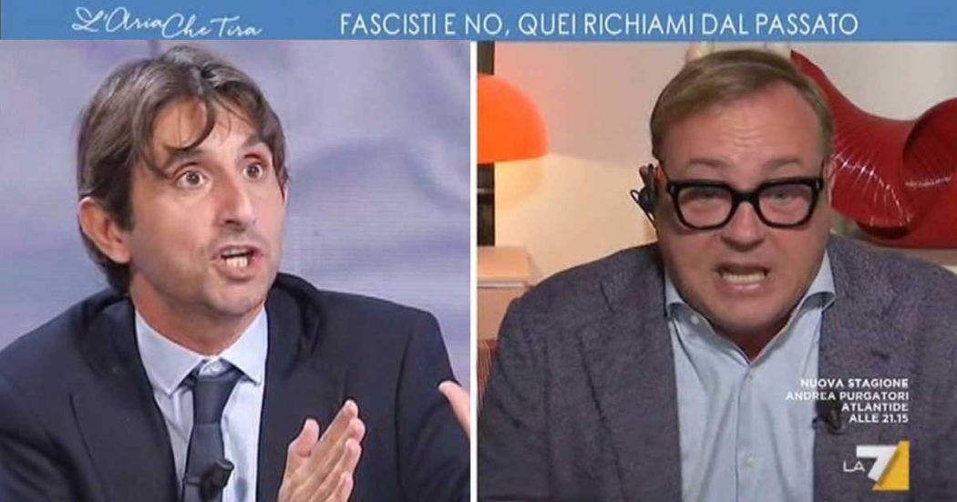 Bignami e la foto vestito da nazista, Donzelli (FdI) a La7 lo difende così: “Io a carnevale mi sono vestito da Minnie, vuol dire che sono Minnie?”