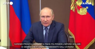 Copertina di Putin minaccia: “Lasceremo l’accordo sul grano in caso di violazioni dell’Ucraina”. E promette: “Pronti a spedire noi il cereale ai Paesi più poveri”