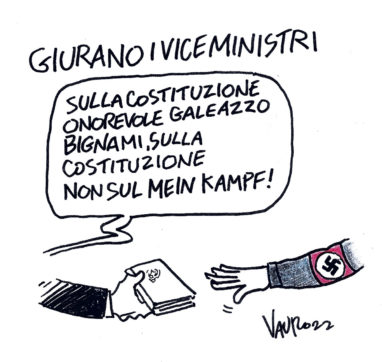 Copertina di La vignetta di Vauro