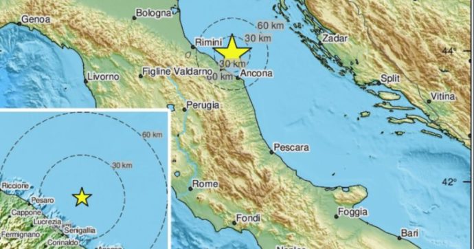 Scossa di terremoto nelle Marche: magnitudo 4.1, al momento nessuna segnalazione di danni