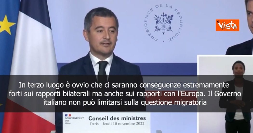 Ocean Viking a Tolone, il ministro dell’Interno francese: “Conseguenze gravi per le relazioni bilaterali con l’Italia”