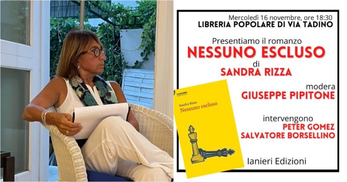 Nessuno escluso, il romanzo di Sandra Rizza presentato a Milano con Gomez e Borsellino
