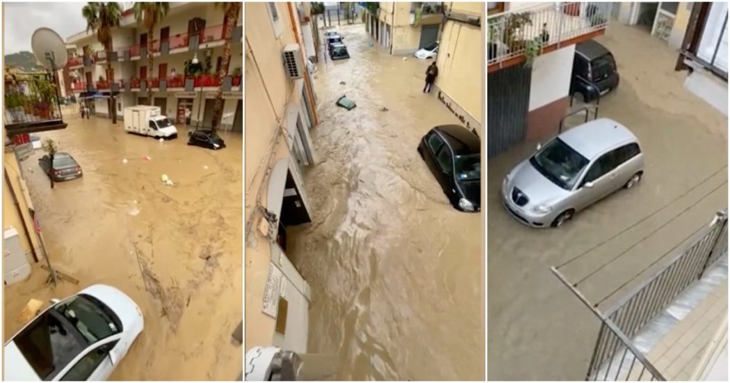 Maltempo in Cilento, un violento nubifragio ha causato danni e allagamenti ad Agropoli. Forti disagi anche a Castellabate