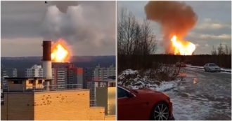 Copertina di San Pietroburgo, esplosione in un gasdotto: fiamme visibili a chilometri di distanza