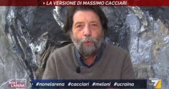 Copertina di Cacciari a La7: “Renzi? Un simpatico megalomane, assolutamente privo di autocritica. Pd? Una micro-élite. Va fondato, non rifondato”