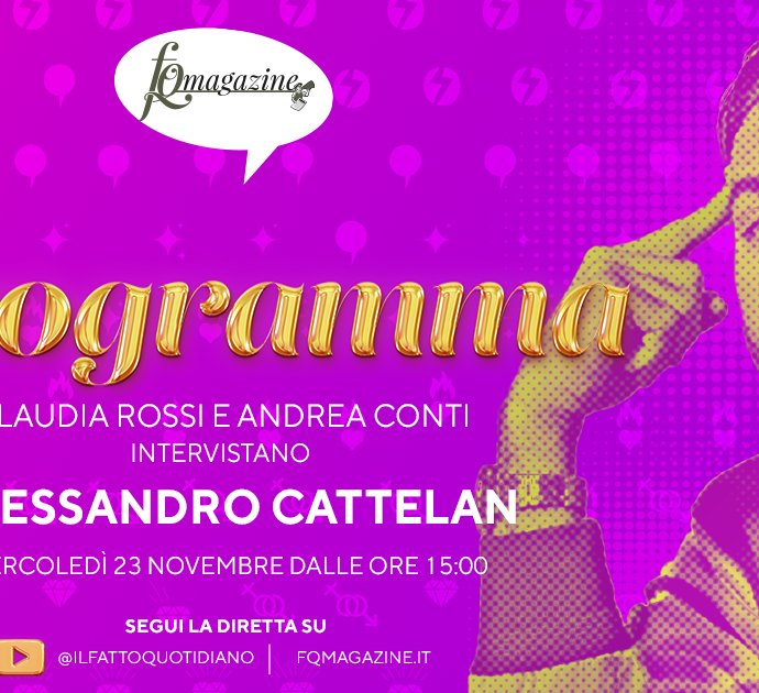 Alessandro Cattelan: “Il mio funerale surreale a teatro” in diretta con Claudia Rossi e Andrea Conti