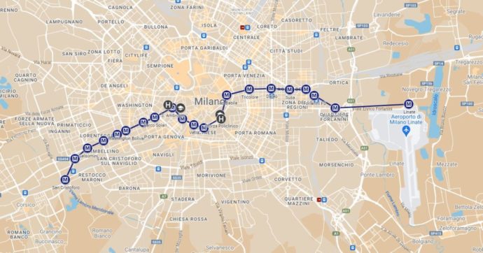 Metro Milano, apre il primo tratto della nuova linea blu (compresa la fermata dell’aeroporto di Linate). Ecco quali sono le stazioni operative