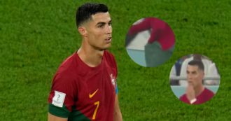 Copertina di Mondiali, il mistero della “ravanata” di Cristiano Ronaldo: prende qualcosa e se lo mangia