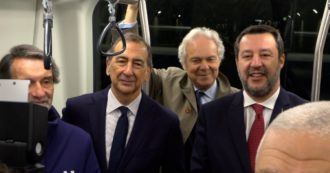 Copertina di Milano, apre la prima tratta della nuova metropolitana: il viaggio inaugurale con Salvini, Sala e Fontana