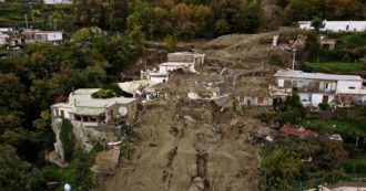 Frana a Ischia, edifici sventrati e auto trascinate come birilli: le immagini del disastro girate dal drone
