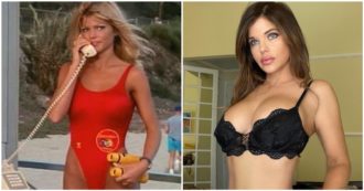 Copertina di Donna D’Errico, l’ex star di Baywatch a 54 anni su Onlyfans: gli scatti in lingerie infiammano il web