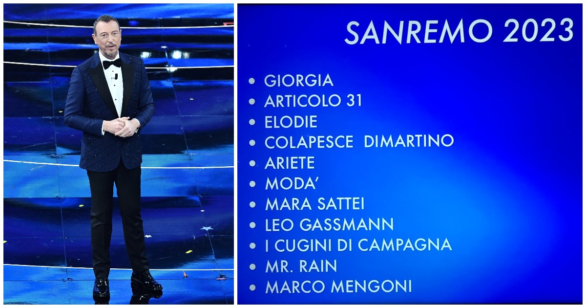 I cantanti in gara al Festival di Sanremo 2023
