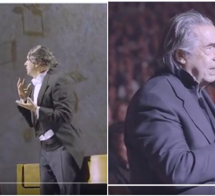 Checco Zalone imita Riccardo Muti ma non sa che il maestro è seduto tra il pubblico in platea: il video virale