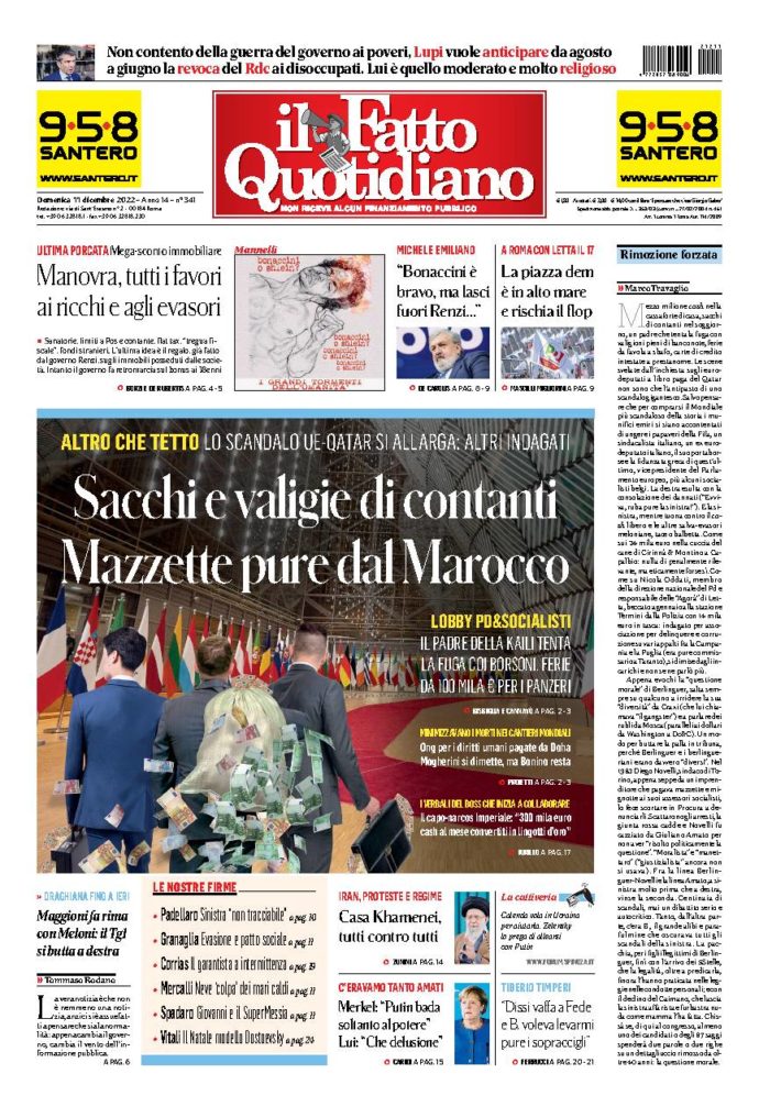 Copertina di domenica 11 Dicembre 2022