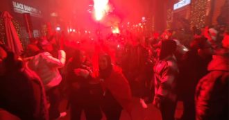 Copertina di Milano, il Marocco batte il Portogallo ed esplode la festa dei tifosi nelle vie della città