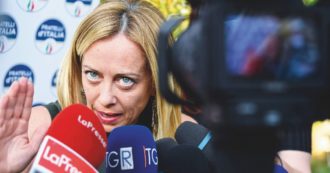 Copertina di Maggioni fa rima con Meloni Adesso il Tg1 si butta a destra