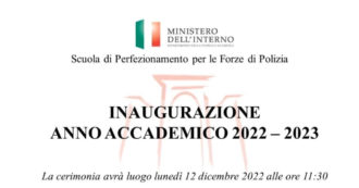 Copertina di Scuola di perfezionamento delle forze di polizia: la diretta dell’inaugurazione dell’anno accademico