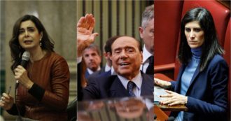 Copertina di Appendino contro Berlusconi per la frase sulle “tr**e”: “Cosa ne pensa Meloni della rivoltante volgarità?”. Boldrini: “Becero sessismo”