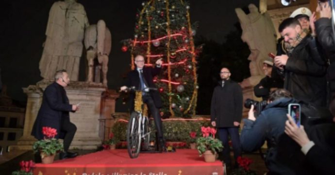 Dopo ‘Spelacchio’ l’albero di Natale di Roma si chiama ‘Pedalotto’