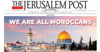 Copertina di “Siamo tutti marocchini”: la copertina storica del Jerusalem Post. Il tifo identitario dei palestinesi e il gesto distensivo