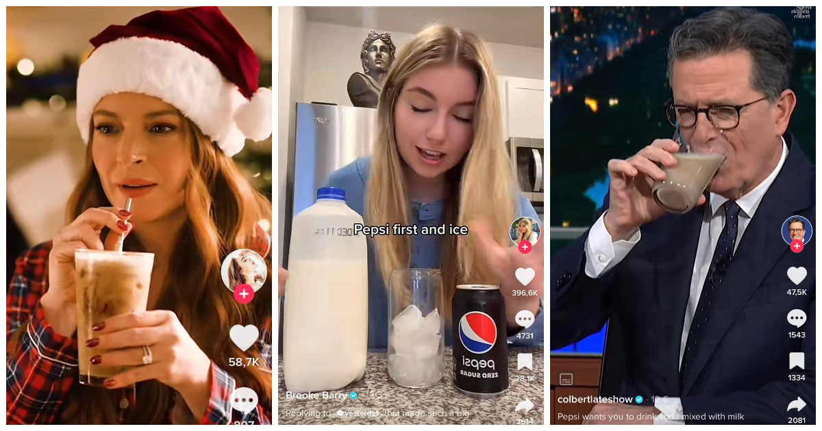 Pilk, la nuova “bevanda natalizia” che spopola sui social: Pepsi e latte insieme