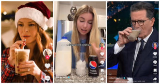 Copertina di Pilk, la nuova “bevanda natalizia” che spopola sui social: Pepsi e latte insieme