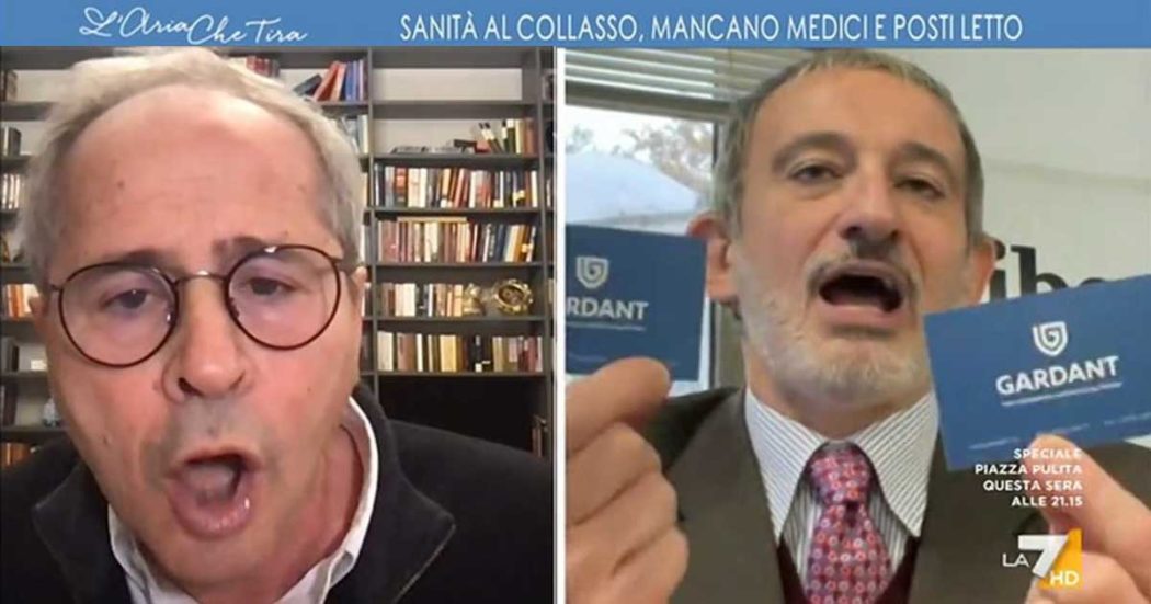 Lite Senaldi-Crisanti a La7. “Io non ho mai lavorato per multinazionali e non sono nei jet set come lei”. “Falso, ne risponderà in tribunale”