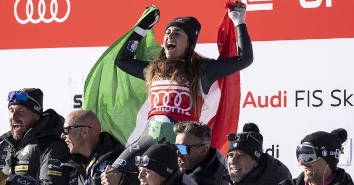 Capolavoro Goggia nella Coppa del mondo di sci: vince la discesa libera di St. Moritz con una mano fratturata