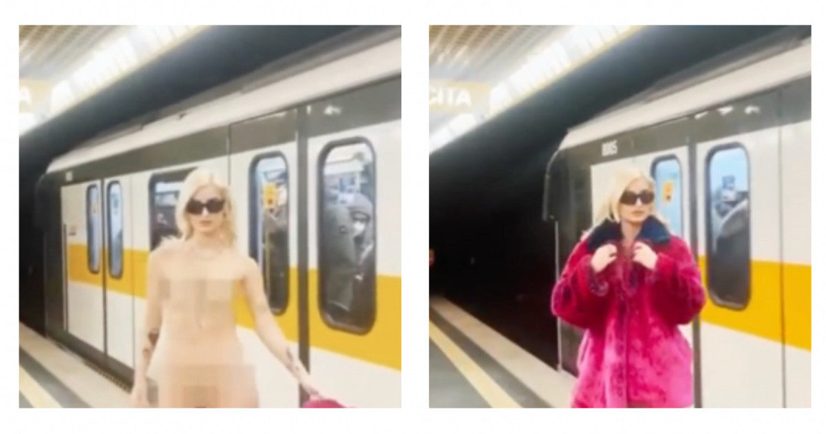 Beatrice Quinta, dopo X Factor il video senza vestiti in metropolitana a Milano
