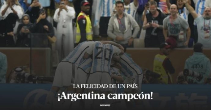 Argentina campione del mondo, “La felicità di un Paese intero”: le reazioni dei giornali di Buenos Aires al trionfo Albiceleste – la gallery