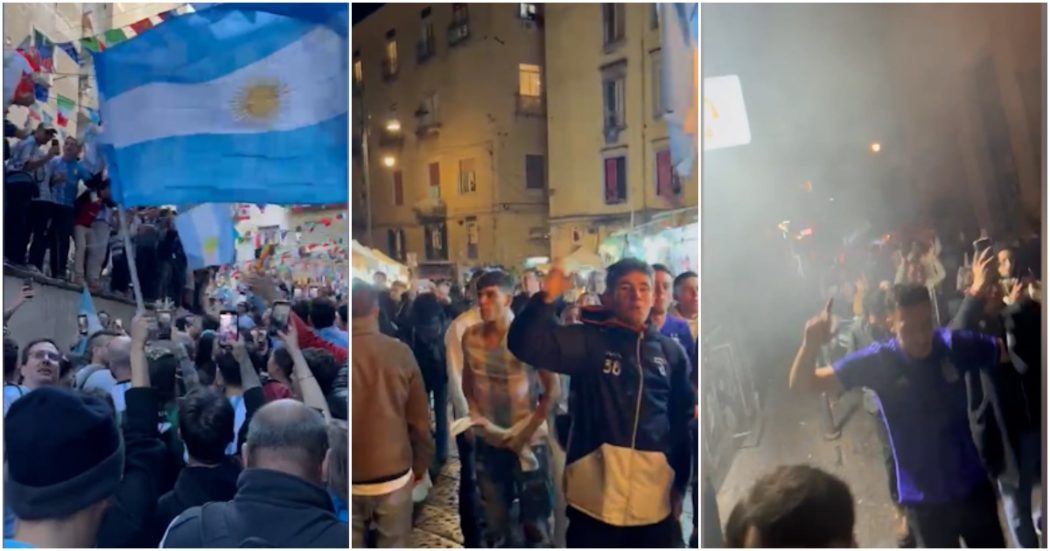 Argentina campione del mondo, Napoli esplode di gioia nel segno di Maradona: festa in strada con le bandiere Albiceleste